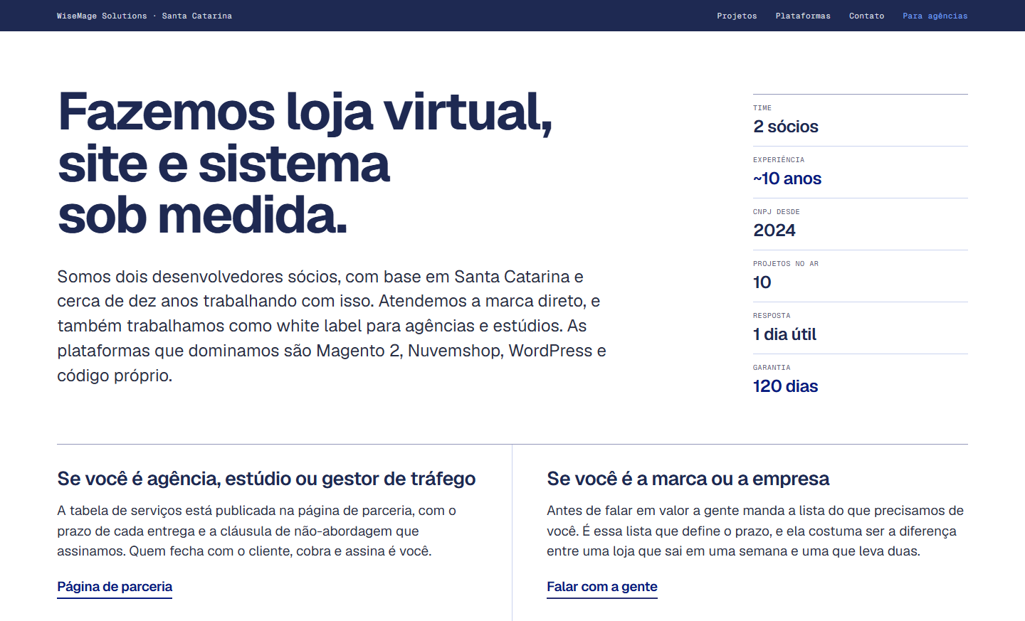 Site no ar